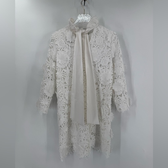 Tuckernuck Blanc Guipure Lace Daphne Dress size small - Picture 6 of 11